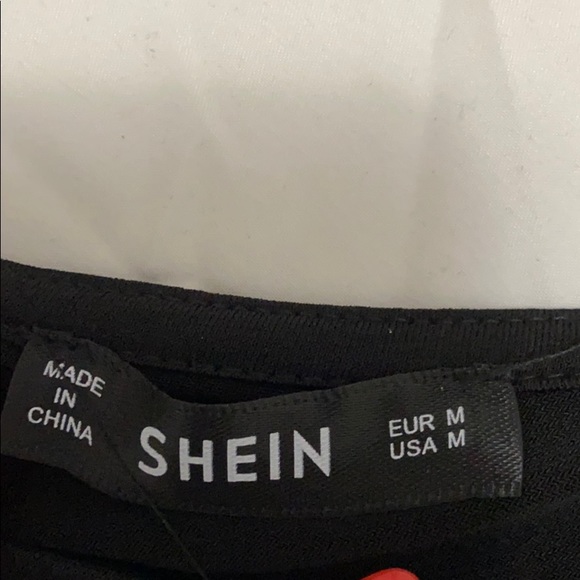 BLACK WRAP AROUND ONE SHOULDER TOP - Picture 3 of 3